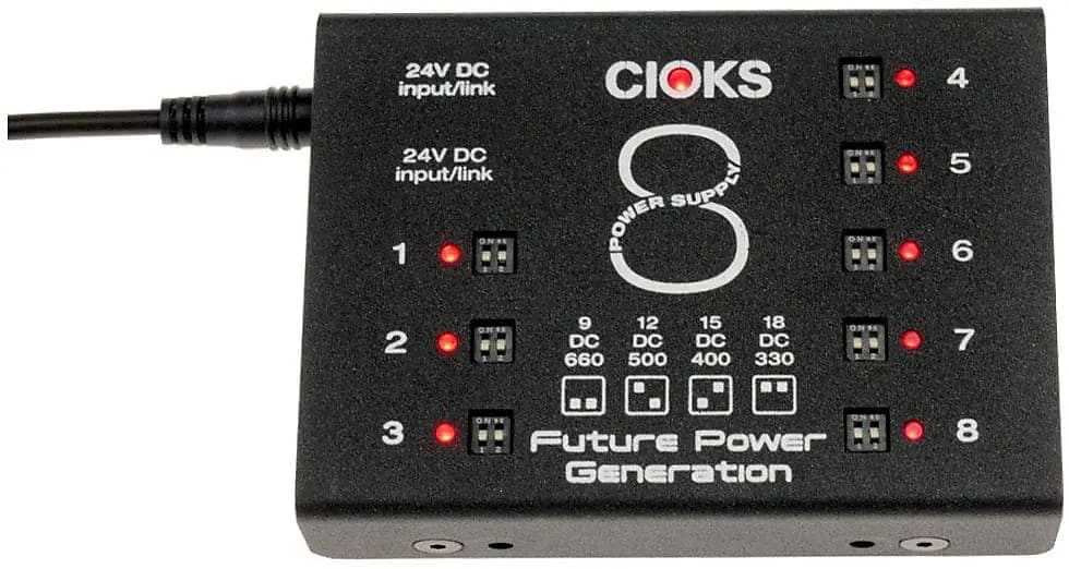 CIOKS SuperPower Bundle DC7+8+2GRIP(WATCHLIST OFFER) GRIP=Brackets For Mounting To Pedaltrain Pedalboards!