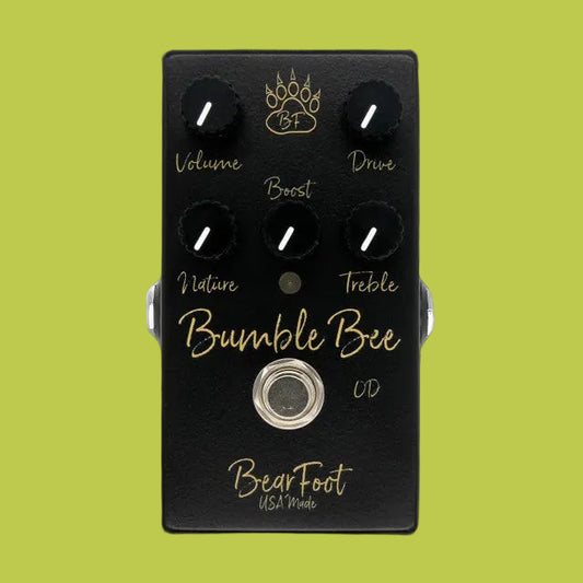 Bearfoot FX Bumble Bee Cranked Tweed Drive Authentic Fender Tweed Combo Tone⚡Sweet Upper Mid Bark To Push The Bumble Bee Into Singing, Sweet, Tight Solo Land!