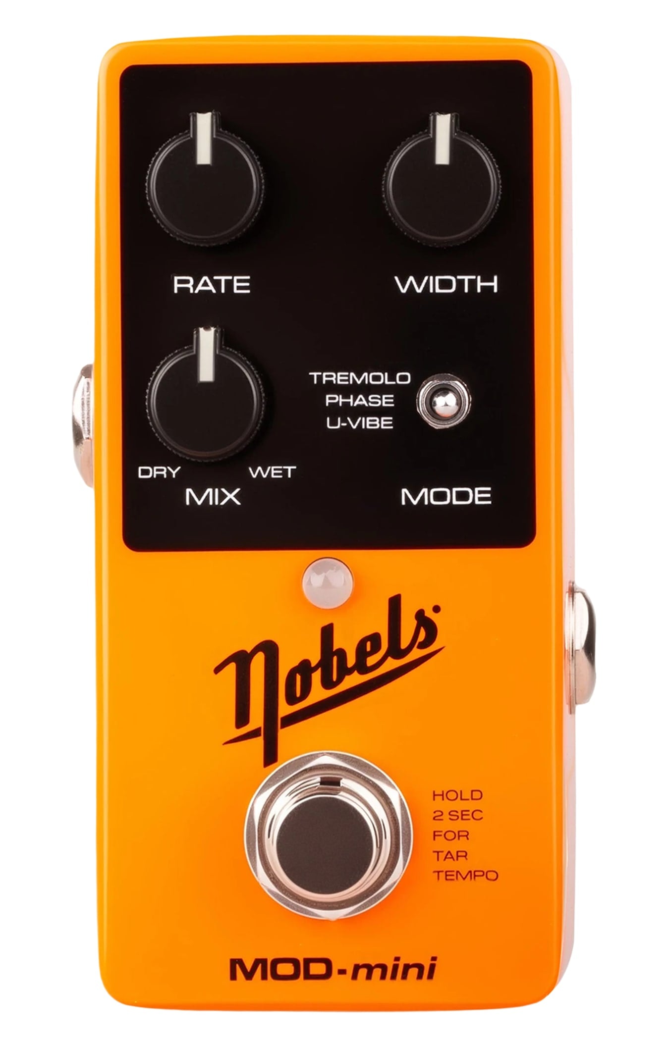 Nobels MOD-mini WATCHLIST OFFER Tremolo Phaser & U-Vibe + Tap Tempo, Mono Or Wide Stereo Spread