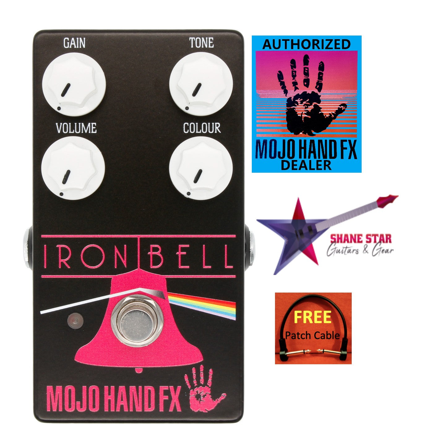 Mojo Hand FX Iron Bell Pink Floyd Fuzz Tone🔔Open Rich, With An Almost 3D-Like Harmonic Quality.