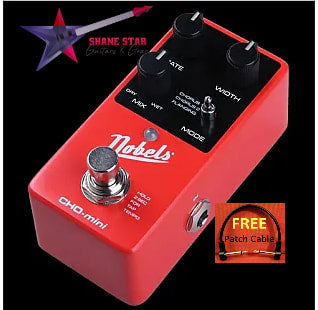 Nobels CHO-Mini WATCHLIST OFFER Mono/Stereo Chorus/Flanger Tap Tempo, Selectable True Or Buffered Bypass