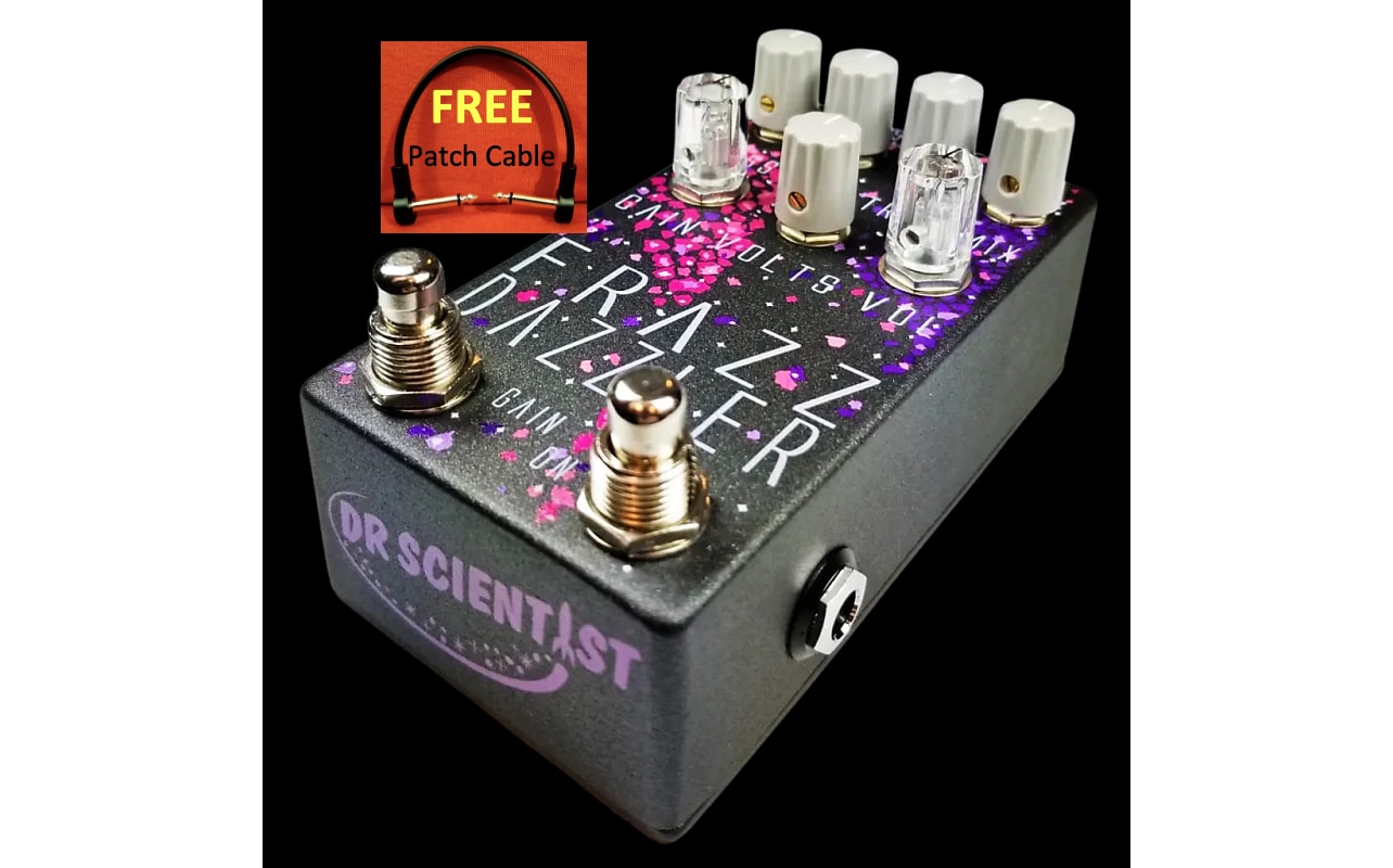 Dual Channel Fuzz Pedal! Dr. Scientist Frazz Dazzler V2 Premium Wide Range Fuzz Tones+3 Band EQ