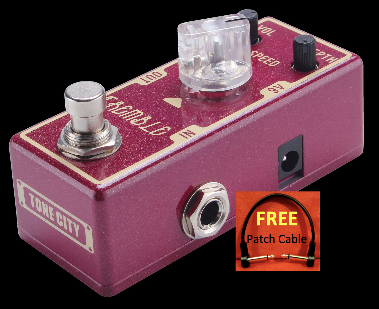 Tone City Tremble Tremolo Like The Legendary Vintage Fender Style Built-In Tremolo Units🎶Gentle Warble To Choppy Staccato-Style Pulses