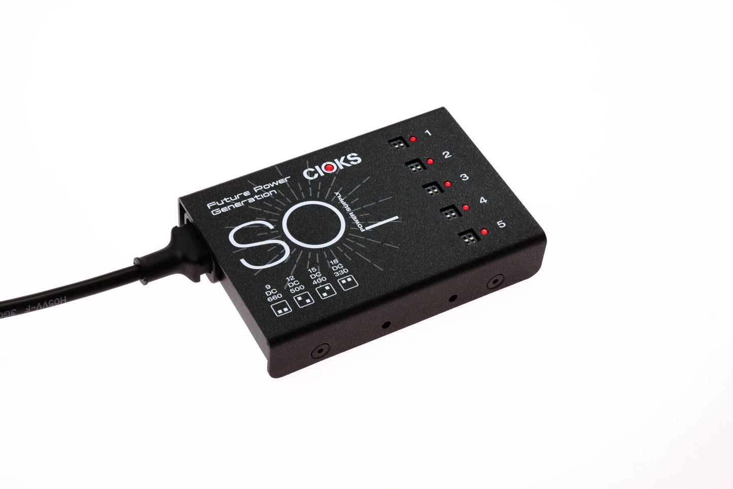 CIOKS Sol Pedal Power (WATCHLIST OFFER) Selectable Voltage,5 Isolated Outlets,9 Cables