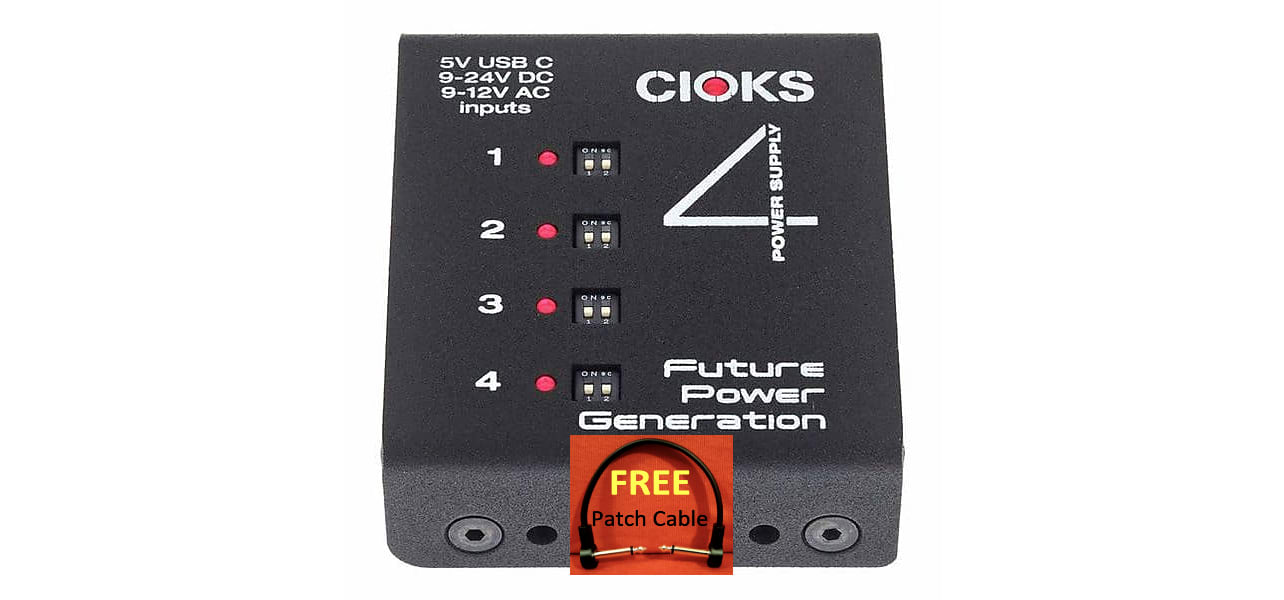 CIOKS C4e Pedal Power WATCHLIST OFFER Expander Kit For Cioks DC7. Switchable Outputs:9,12,15,18Volts + Cables