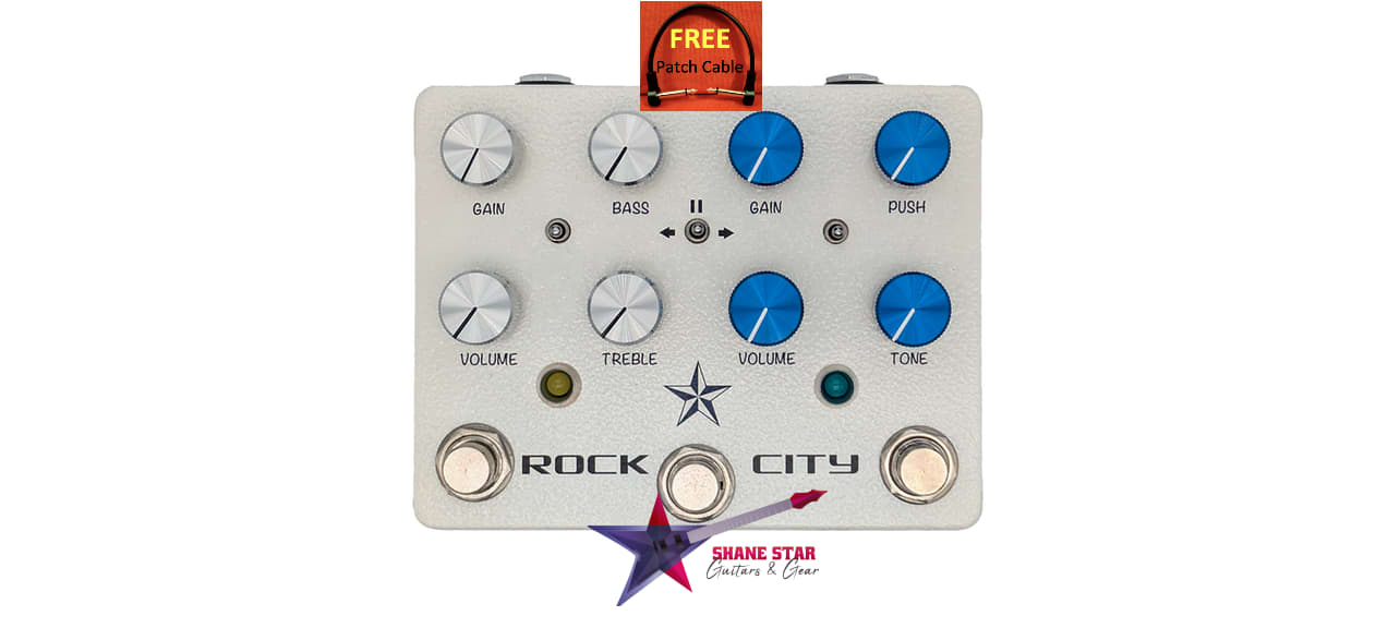 Mojo Hand FX Rock City(WATCHLIST OFFER)DUAL OVERDRIVE "Pozze" Switching System, Series/Parallel Order Switching, Left & Right Circuits Compliment Each Other