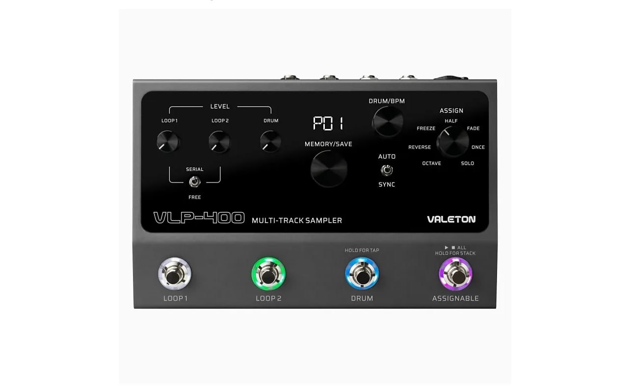 Valeton VLP-400(WATCHLIST OFFER)Dual Looper/Sampler Pedal With Stereo Drum🥁Machine That Features 24-bit, 48 kHz High-Quality Sampling