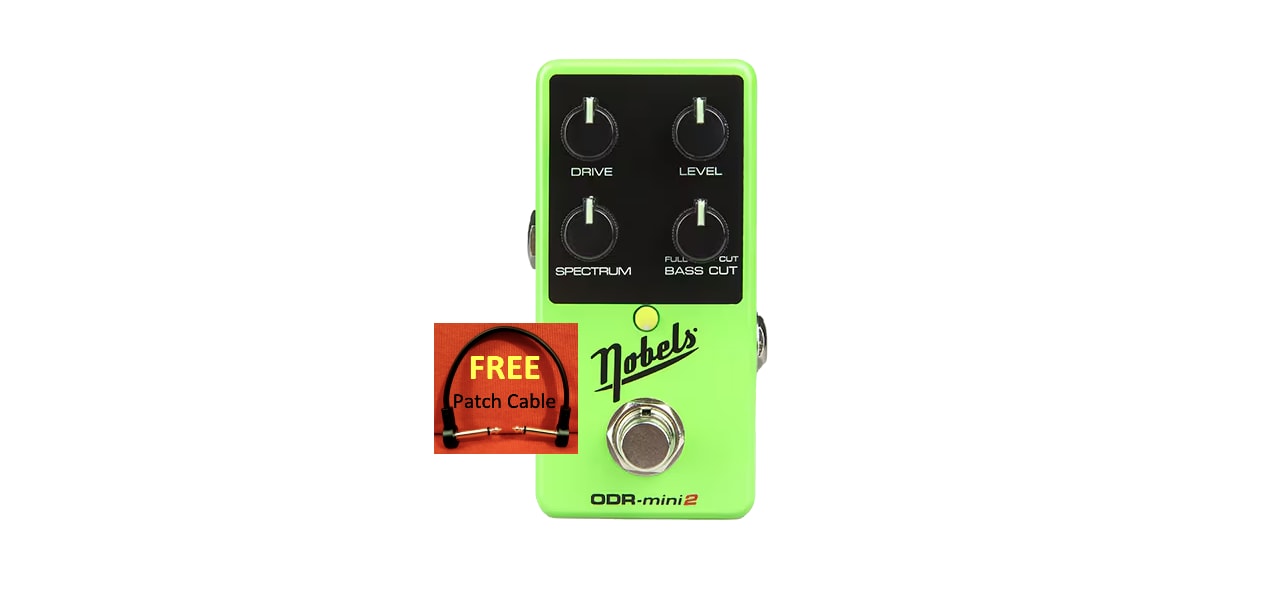 Nobels ODR-Mini2 WATCHLIST OFFER Natural Overdrive New Next Gen Overdrive! Adds Variable Bass Cut Knob + New Upgraded Metal Enclosure & 4x Integrated Mounty-P Mounting Plates