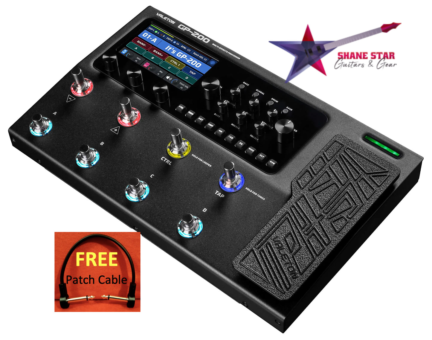 Valeton GP-200 ⚡WATCHLIST OFFER⚡Multi-Effects Processor🎶NEW DIGITAL PLATFORM⚡140 Legendary Amplifiers & Cabinet Simulations + 100 Renowned Stompbox Effects + 20 Cab IR Slots