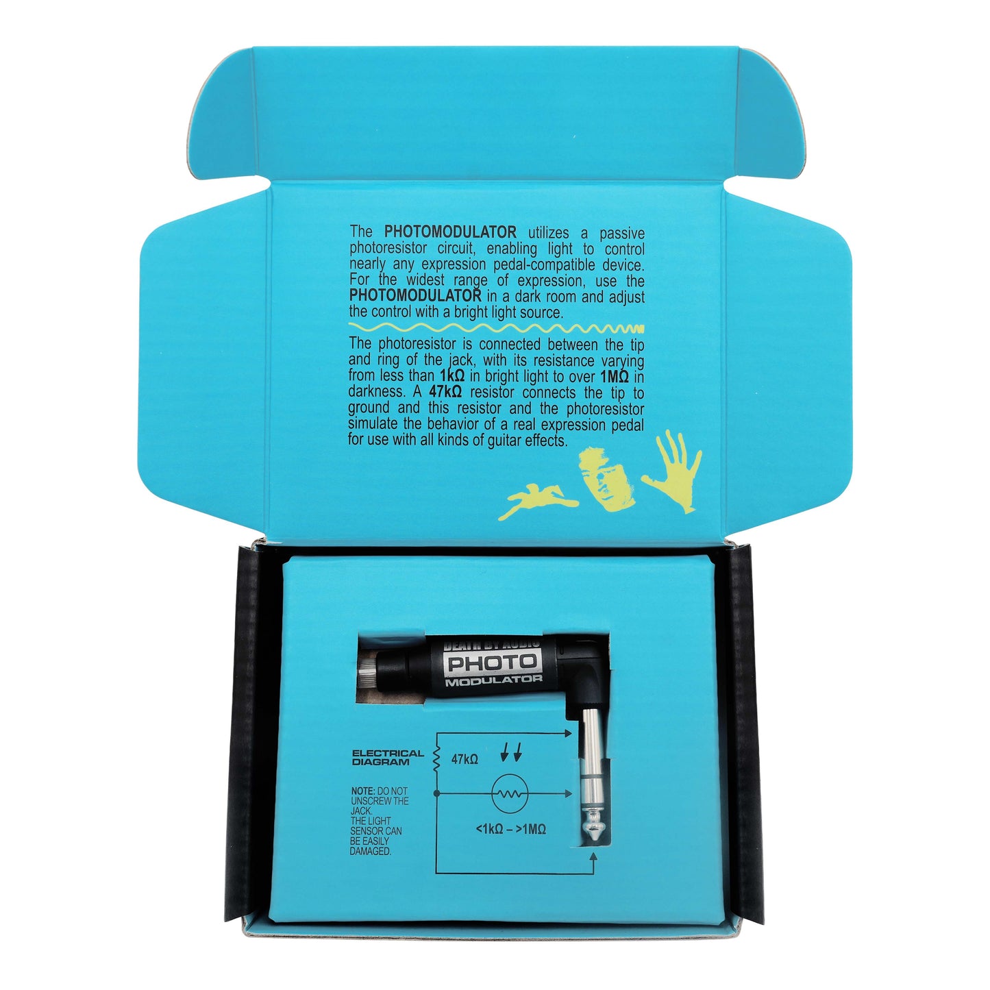 Death By Audio Photo📸Modulator Compact, Light-Sensitive Controller Allows You To Manipulate Expression Pedal-Compatible Effects Using Any Light Source!