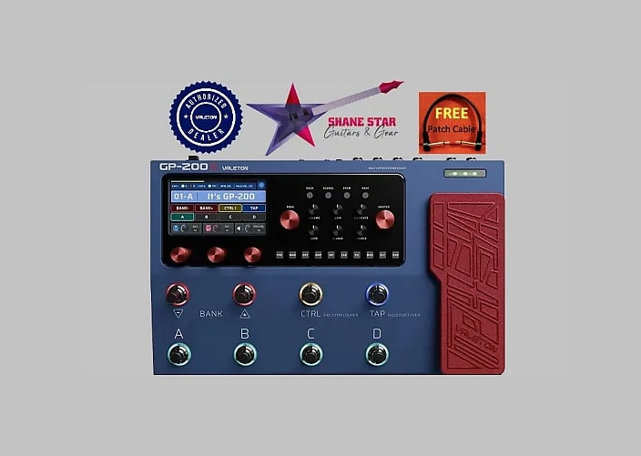 Valeton GP-200X⚡WATCHLIST OFFER⚡Enhanced Firmware/Smoother Experience With New High-Quality Algorithms🎶Stunning 4.3-Inch 480x272 LCD Screen🎛Tone Heaven 140 Amps & Cabs, 100+ FX Pedals, 11 Switchable Effect Modules!
