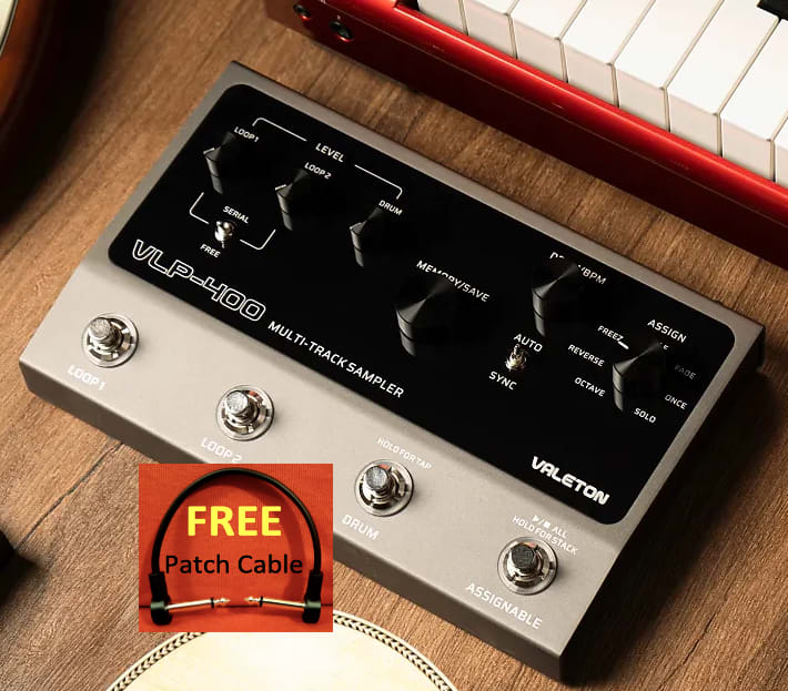 Valeton VLP-400(WATCHLIST OFFER)Dual Looper/Sampler Pedal With Stereo Drum🥁Machine That Features 24-bit, 48 kHz High-Quality Sampling