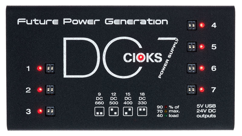 CIOKS DC7 Pro Power⚡WATCHLIST OFFER⚡7 Isolated Outlets+PowerMeter,12 Flex Cables