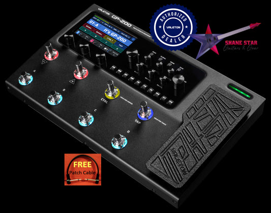 Valeton GP-200 ⚡WATCHLIST OFFER⚡Multi-Effects Processor🎶NEW DIGITAL PLATFORM⚡140 Legendary Amplifiers & Cabinet Simulations + 100 Renowned Stompbox Effects + 20 Cab IR Slots