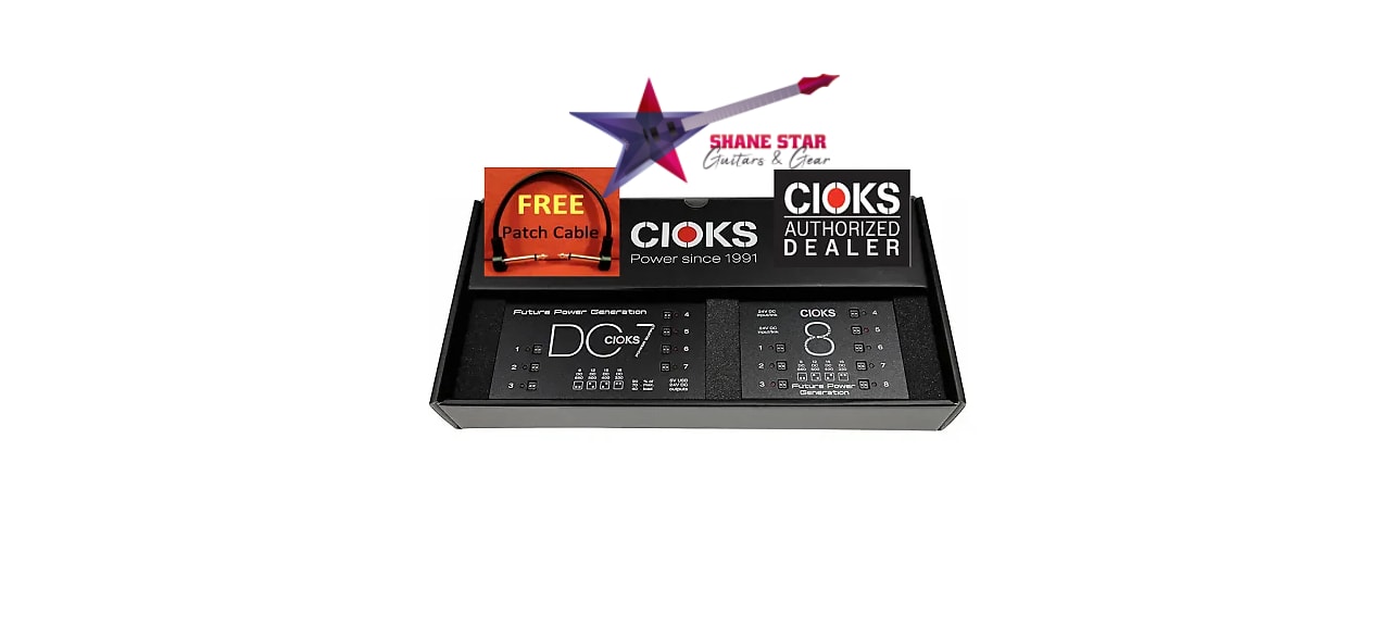 CIOKS SuperPower Bundle WATCHLIST OFFER⚡Pro Pedalboard Power Expansion Supply, Isolated Power+24Cables!
