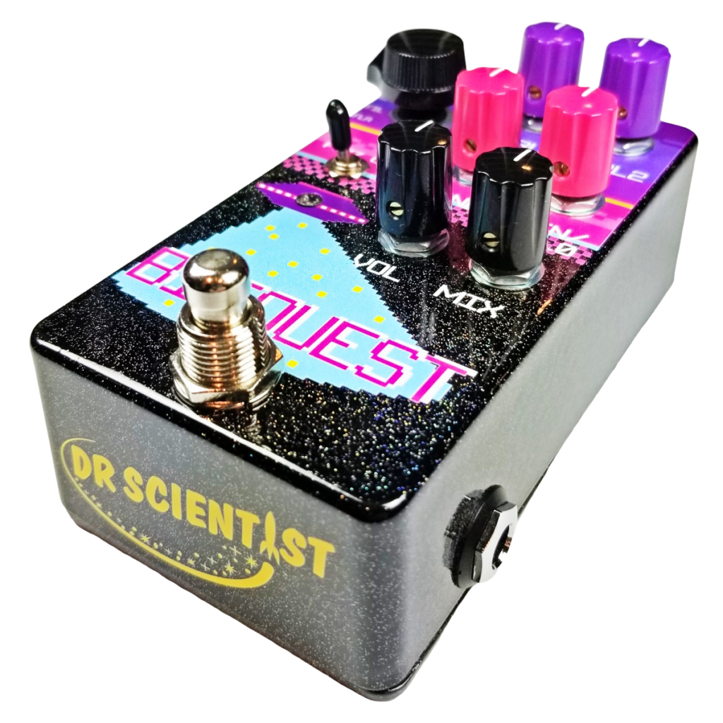 Bit Crush,Infinite Reverb,Pitch Shift,Ring Mod! Dr. Scientist BitQuest Mind Blowing Multi-FX Pedal!