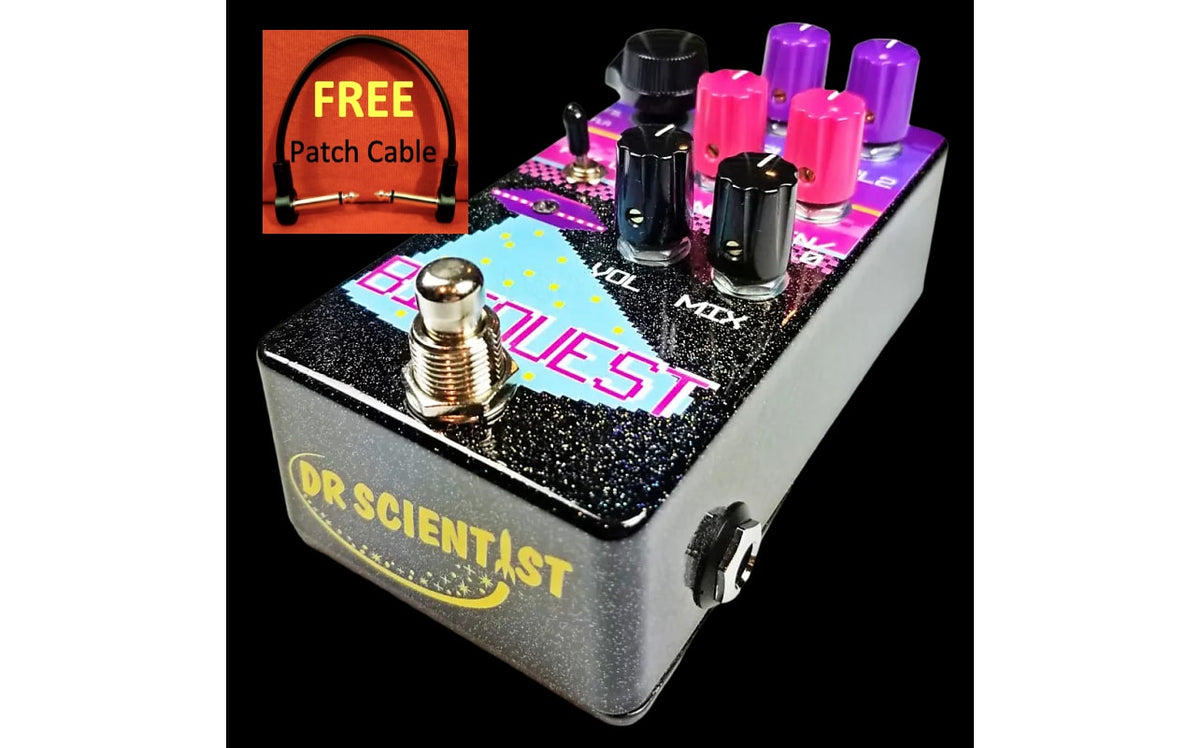 Bit Crush,Infinite Reverb,Pitch Shift,Ring Mod! Dr. Scientist BitQuest Mind Blowing Multi-FX Pedal!