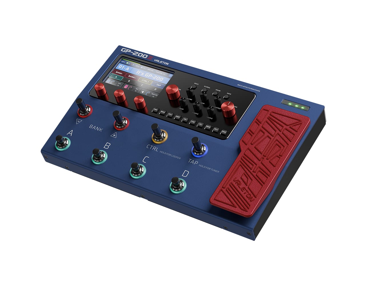 Valeton GP-200X⚡WATCHLIST OFFER⚡Enhanced Firmware/Smoother Experience With New High-Quality Algorithms🎶Stunning 4.3-Inch 480x272 LCD Screen🎛Tone Heaven 140 Amps & Cabs, 100+ FX Pedals, 11 Switchable Effect Modules!