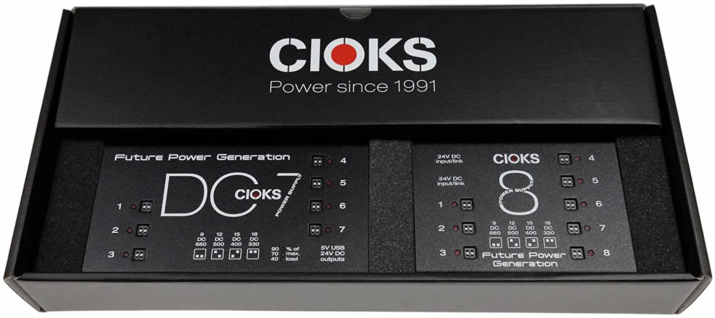 CIOKS SuperPower Bundle WATCHLIST OFFER⚡Pro Pedalboard Power Expansion Supply, Isolated Power+24Cables!