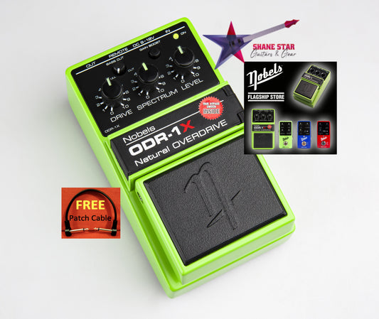 Nobels ODR-1X Natural Overdrive (WATCHLIST OFFER) Hi-Gain Boost + External Bass Cut Pot & Option To Change Between True Bypass Or Buffered Bypass!