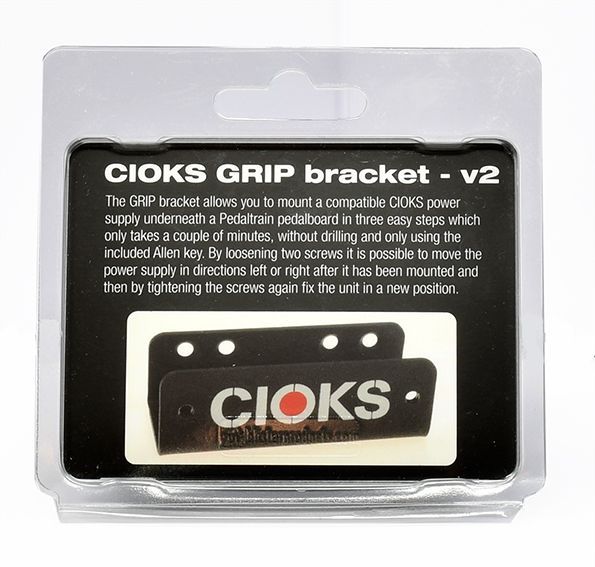CIOKS GRIP V2 Mount Cioks DC7, SOL & C8e Power Supplies To Pedaltrain Pedalboards