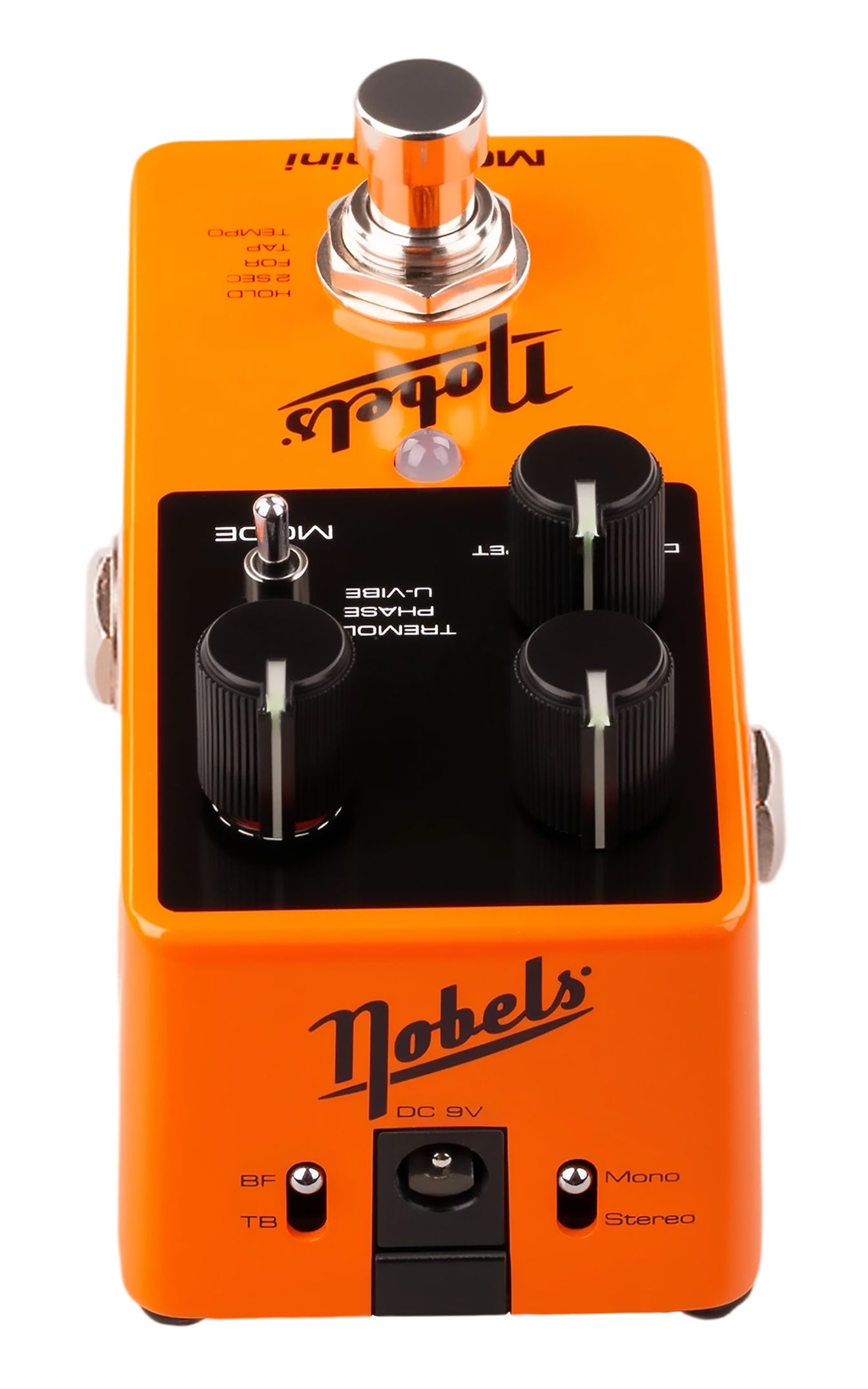 Nobels MOD-mini WATCHLIST OFFER Tremolo Phaser & U-Vibe + Tap Tempo, Mono Or Wide Stereo Spread